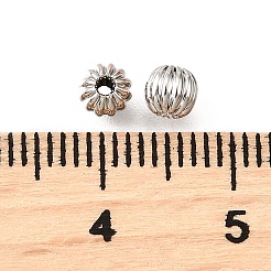 Латунная гофрированная бисера KK-V011-01A-P