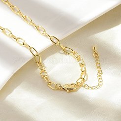 Колье из медной скрепки&nbsp;X-NJEW-A042-03G