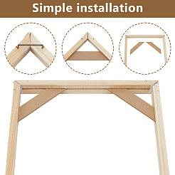 Cadre en bois pour peinture à l'huile&nbsp;DIY-WH0671-376B
