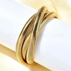 Растягивающиеся браслеты из нержавеющей стали 304&nbsp;BJEW-A031-01A-G