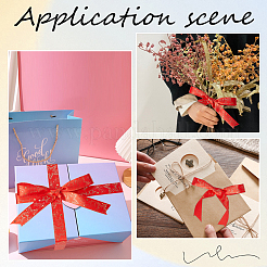 10 ярд полиэстеровой ленты с золотым тиснением и звездой&nbsp;OCOR-WH20012-23A