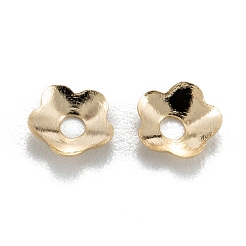 5-лепестковая латунная шапочка X-KK-D063-13G