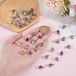 40шт 10 цвета смола имитация жемчуга подвески&nbsp;RESI-ME0001-31