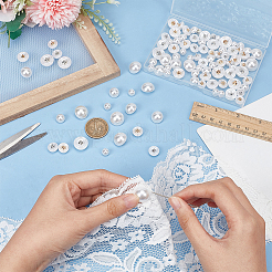 100 шт. 10-х видов пуговицы из искусственной смолы на ножке BUTT-WR0001-13