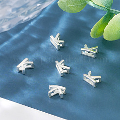6 pz. 925 perline cave iniziali in argento sterling&nbsp;STER-TA0001-53K