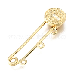 Épingles de sûreté en laiton Saint-Benoît pour épingles&nbsp;KK-E802-41A-G