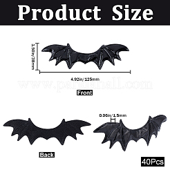 40 шт. искусственная кожа крылья зло украшения аксессуары&nbsp;DIY-GF0008-82B