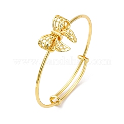 Латунь манжеты браслеты для женщин&nbsp;BJEW-U025-04G