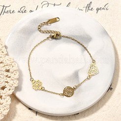 Браслеты из нержавеющей стали 304 для женщин BJEW-Z087-05G