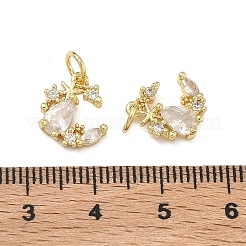Pendentifs en laiton zircon cubique transparent&nbsp;KK-D228-17G