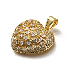 Colgante micropavé cubic zirconia de latón&nbsp;KK-C090-45G-02