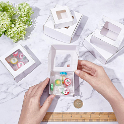 24 шт. 6 вида бумаги с коробками для конфет из ПВХ CON-BC0002-14B