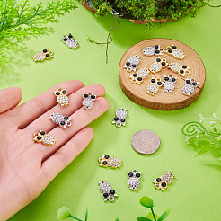 20pcs 2 Farben Legierung Strass Charms&nbsp;RB-TA0001-38