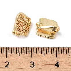 Покрытие стойки латунная прямоугольная застежка-крючок KK-F866-03