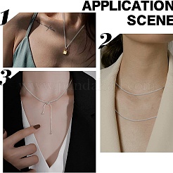 Kit de fabricación de collar de pulsera de cadena de serpiente redonda de diy&nbsp;CHS-CJ0001-32