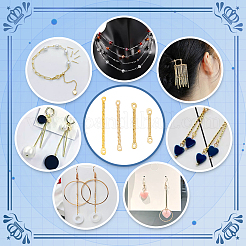 520 шт. 4 стиля железных звеньев соединителей&nbsp;IFIN-PH0002-24