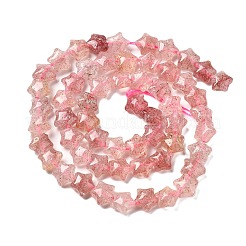 Природного кварца клубники нитей бисера G-Z080-A19-8mm