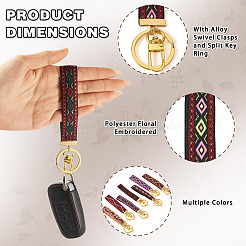 7шт. Винтажный брелок из полиэфирной ленты&nbsp;KEYC-TAC00047