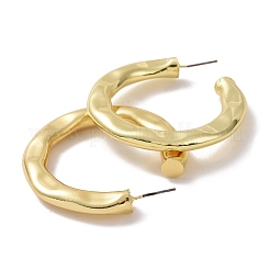 Серьги-гвоздики из фактурной латуни EJEW-I250-02A