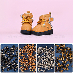 400 шт. 4-х цветная латунная фурнитура для люверсов&nbsp;FIND-GF0006-42B