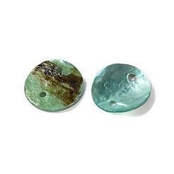 Окрашенные распылением подвески из натуральной ракушки акойя&nbsp;BSHE-S304-17F