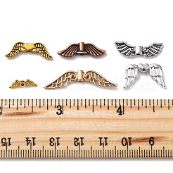 Сплавочные овальные бусины тибетского стиля  TIBEB-FS0001-17