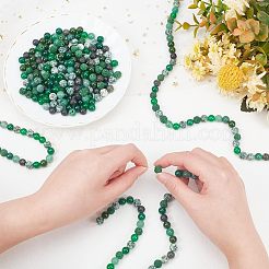 8 нитка 8 стиля матовые натуральные смешанные драгоценные камни круглые бусины нитки G-OC0002-06