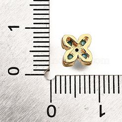 Латунные микро проложить кубического циркония бусы KK-D356-03B-G