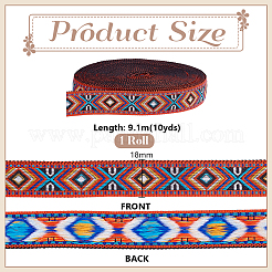 10 ярд полиэфирные ленты с вышивкой в этническом стиле&nbsp;OCOR-PH0006-74C