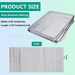 Rouleau isolant réfléchissant en feuille d'aluminium pour collations aux fruits&nbsp;DIY-WH0698-015