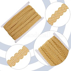 Gewellte Spitzenbänder aus Polyester&nbsp;OCOR-WH0082-21B