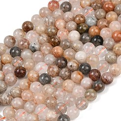 Природного кварца lodolite нитей бисера&nbsp;G-Z133-A02-8mm-01