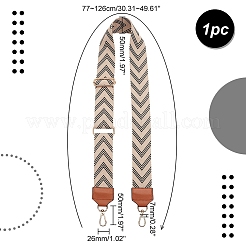 Регулируемые лямки сумки из полиэстера с узором «стрелка» PURS-WH0005-90G