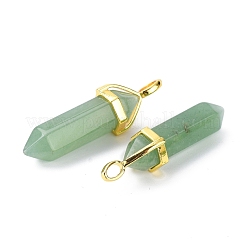 Натуральный зеленый авантюрин отметил кулоны G-G025-01G-09