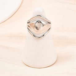 USサイズ7 304ステンレススチール製カフリング  ステンレス鋼色  4~20mm  内径：17.2mm&nbsp;LS-RJEW-D336-04P