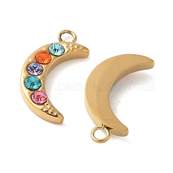 Подвески из нержавеющей стали 304 со стразами&nbsp;STAS-K306-24G-01