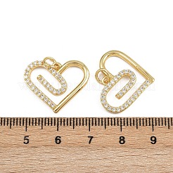 Pendentifs en laiton zircon cubique transparent&nbsp;ZIRC-I367-14G-08