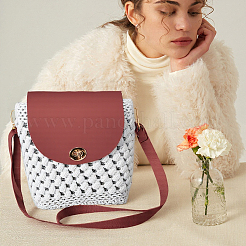 1 сумка ручной работы из искусственной кожи крючком наборы аксессуаров для сумки через плечо&nbsp;DIY-CL0001-04C