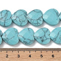 Синтетических нитей бирюзовые бусы&nbsp;G-A309-A16-01