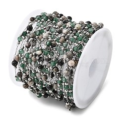 Цепи круглозвенные из натурального индийского агата&nbsp;CHS-L033-07P-02