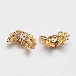 Латунные микро проложить класса AAA кубического циркония бусы&nbsp;ZIRC-P026-06-NR