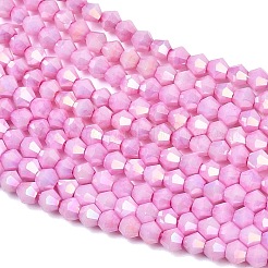 Brins de perles de verre bicônes électrolytiques&nbsp;GL-T021-2.5x3mm-16-22