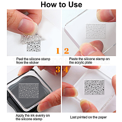 PVC-Plastikstempel&nbsp;DIY-WH0167-56-437