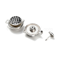 Verstellbare Jeansknopf-Anstecknadeln in Katzenkopfform aus emailliertem Aluminium&nbsp;MRMJ-P021-01P