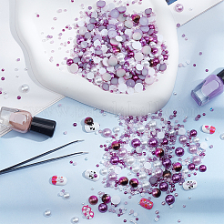 84 г 14 стиля АБС пластик имитация жемчуга кабошоны SACR-OC0001-06