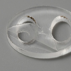 Акриловая пустая съемная пуговица с помпоном TOOL-WH0136-84