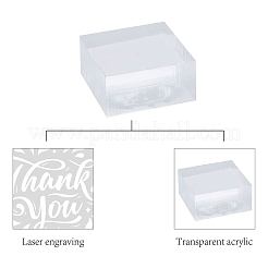 Прозрачные акриловые штампы для мыла&nbsp;DIY-WH0441-004