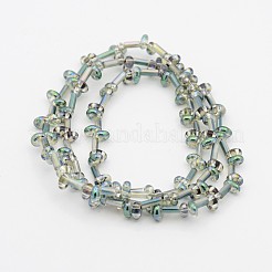 2 отверстие гальванических стекла овальной шарик нити&nbsp;EGLA-J074-HR01