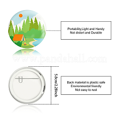 Брошь из белой жести&nbsp;JEWB-WH0012-020