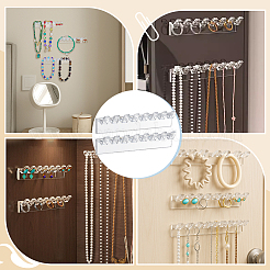4 Set Kunststoff-Wandhaken zur Aufbewahrung von Halsketten und Armbändern&nbsp;AJEW-PH0008-97